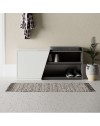 Scarpiera panca Fiona 104.6x37.5x47.2 colore bianco antracite