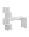 Scrivania con libreria Balance 153,5x60x140 colore bianco
