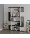 Libreria Mito bianco vintage e retro grey 108,5x25,5x161 cm – Stile Moderno e Funzionalità in un Design Unico