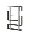Libreria Mito bianco vintage e retro grey 108,5x25,5x161 cm – Stile Moderno e Funzionalità in un Design Unico