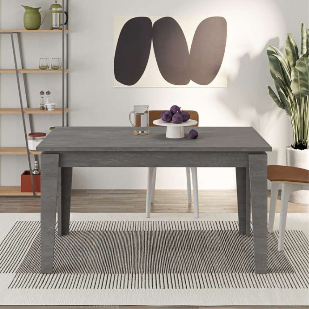 Tavolo allungabile Megaron 120x80 cm colore retro grey
