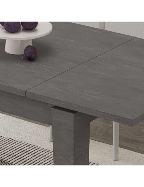 Tavolo allungabile Megaron 120x80 cm colore retro grey