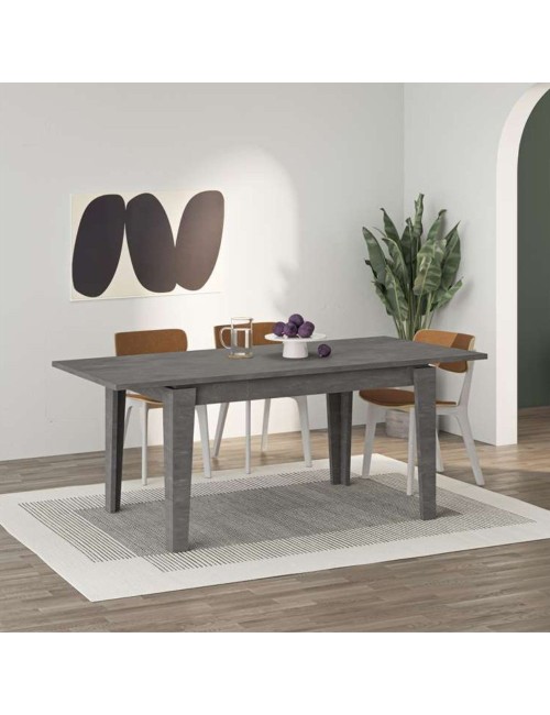 Tavolo allungabile Megaron 120x80 cm colore retro grey