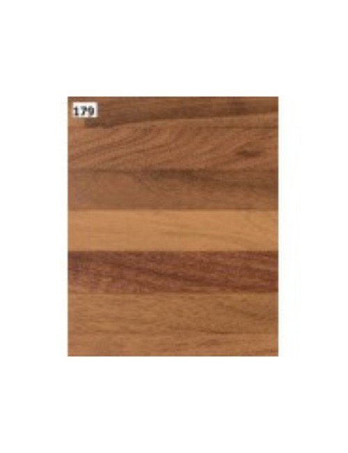 Alzatina triangolare in pvc effetto noce listellare 500x2.9x2.9H