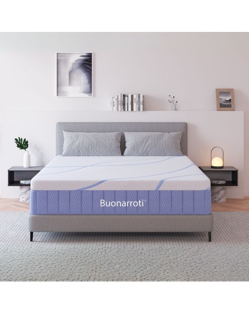 Materasso matrimoniale Pergamo a molle 5 zone con rivestimento Antiscivolo 160x190x30H