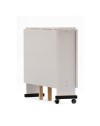 Tavolo Salvaspazio Trio Pieghevole 24x90x78 cm Bianco Frassinato