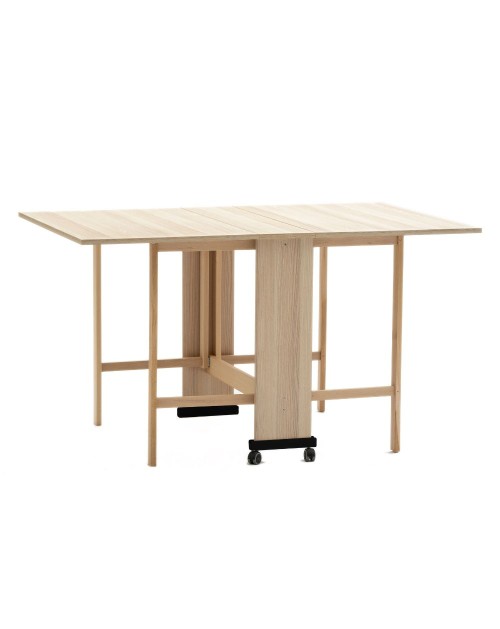 Tavolo Salvaspazio Trio Pieghevole 24x90x78 cm olmo