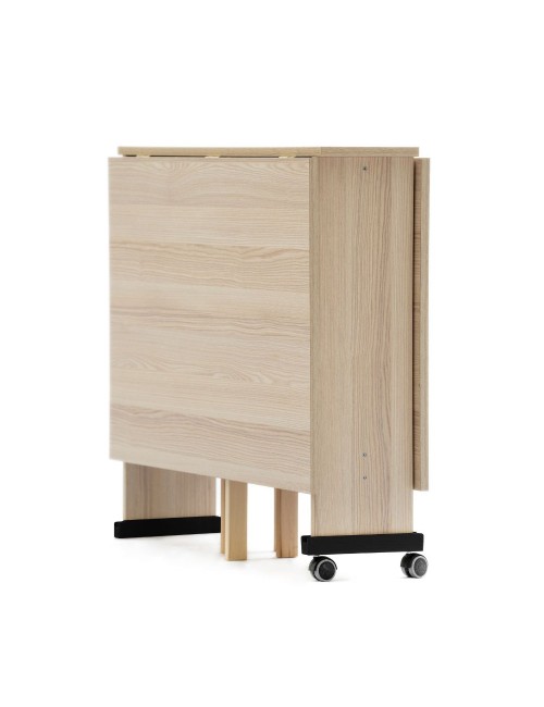 Tavolo Salvaspazio Trio Pieghevole 24x90x78 cm olmo