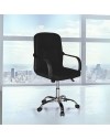 Poltrona ufficio PC116P in tessuto nero con ruote – Eleganza e comfort quotidiano