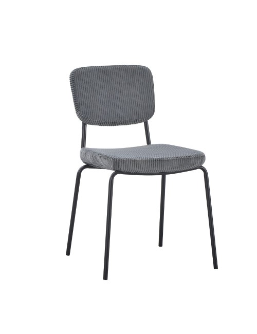 Sedia imbottita Juno grigio scuro 44x55x83H – Il comfort in stile industriale