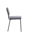 Sedia imbottita Juno grigio scuro 44x55x83H – Il comfort in stile industriale