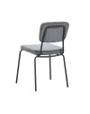 Sedia imbottita Juno grigio scuro 44x55x83H – Il comfort in stile industriale