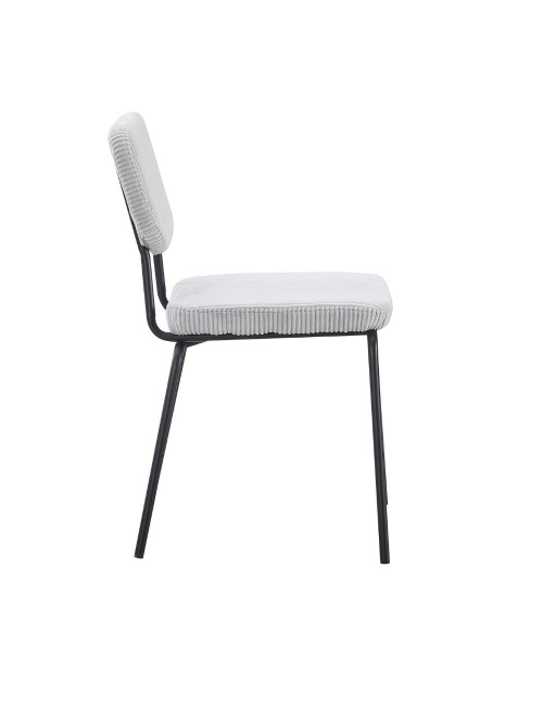 Sedia imbottita Juno grigio chiaro 44x55x83H – Il comfort in stile industriale