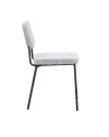 Sedia imbottita Juno grigio chiaro 44x55x83H – Il comfort in stile industriale