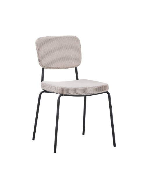 Sedia imbottita Juno taupè 44x55x83H – Il comfort in stile industriale