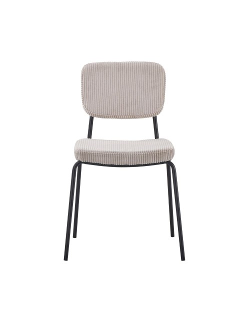 Sedia imbottita Juno taupè 44x55x83H – Il comfort in stile industriale