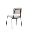 Sedia imbottita Juno taupè 44x55x83H – Il comfort in stile industriale