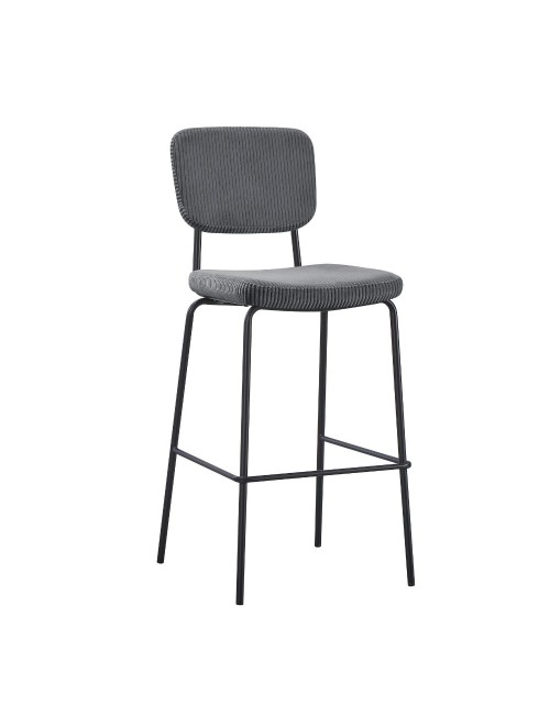 Sgabello imbottito Juno grigio scuro 43x52,5x111H – Il comfort in stile industriale