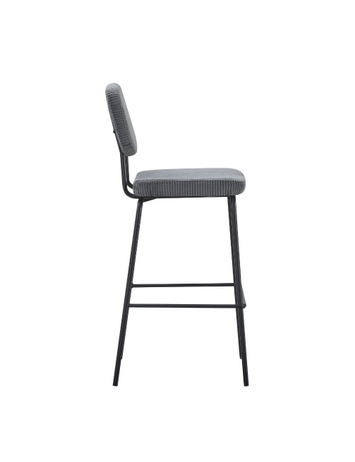 Sgabello imbottito Juno grigio scuro 43x52,5x111H – Il comfort in stile industriale