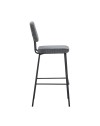 Sgabello imbottito Juno grigio scuro 43x52,5x111H – Il comfort in stile industriale