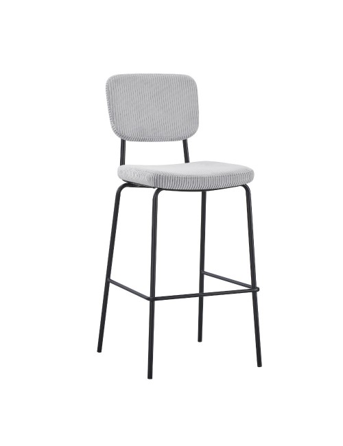 Sgabello imbottito Juno grigio chiaro 43x52,5x111H – Il comfort in stile industriale