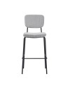 Sgabello imbottito Juno grigio chiaro 43x52,5x111H – Il comfort in stile industriale