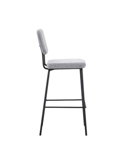 Sgabello imbottito Juno grigio chiaro 43x52,5x111H – Il comfort in stile industriale