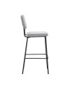 Sgabello imbottito Juno grigio chiaro 43x52,5x111H – Il comfort in stile industriale
