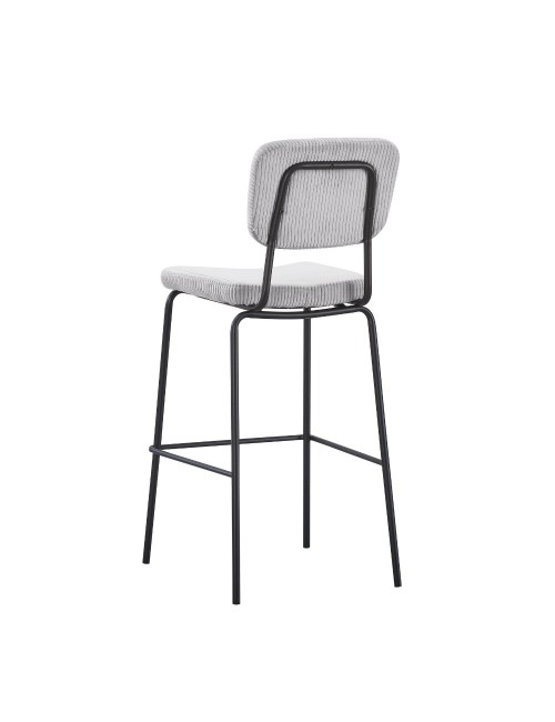 Sgabello imbottito Juno grigio chiaro 43x52,5x111H – Il comfort in stile industriale