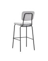 Sgabello imbottito Juno grigio chiaro 43x52,5x111H – Il comfort in stile industriale