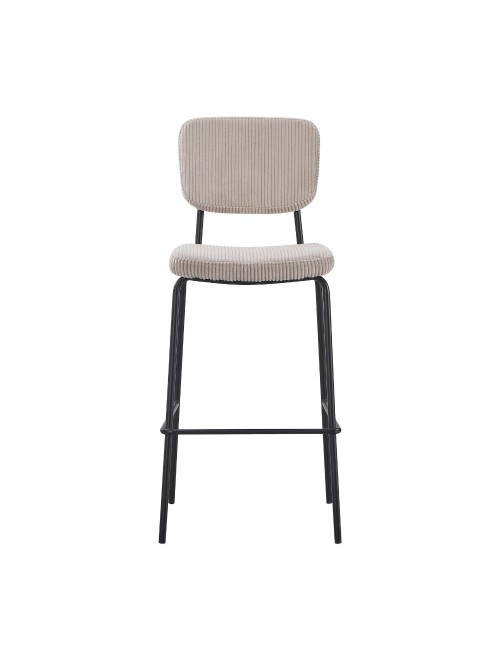 Sgabello imbottito Juno taupè 43x52,5x111H – Il comfort in stile industriale