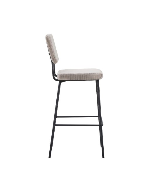 Sgabello imbottito Juno taupè 43x52,5x111H – Il comfort in stile industriale