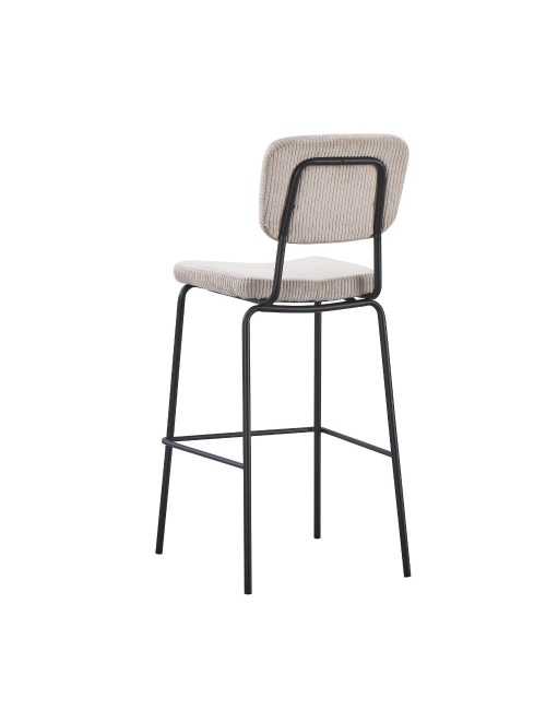 Sgabello imbottito Juno taupè 43x52,5x111H – Il comfort in stile industriale