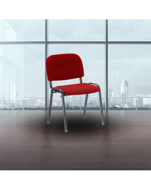 Sedia ufficio impilabile HI01R colore rosso