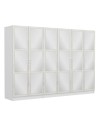 Armadio Kale 6 ante battenti bianco con specchi 270x52x190H – Eleganza e capienza