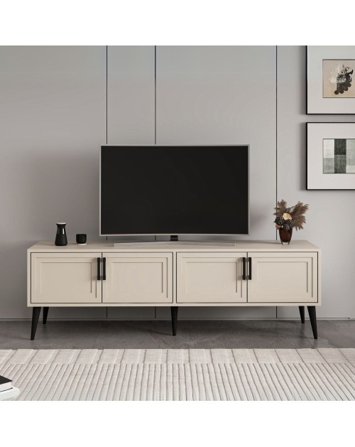 Mobile Porta TV Prime 4 ante colore cashmere 180x45x55H – Stile e funzionalità