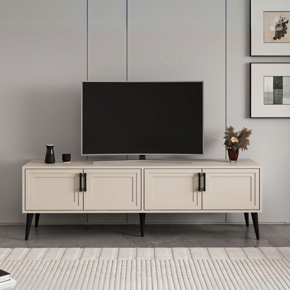 Mobile Porta TV Prime 4 ante colore cashmere 180x45x55H – Stile e funzionalità