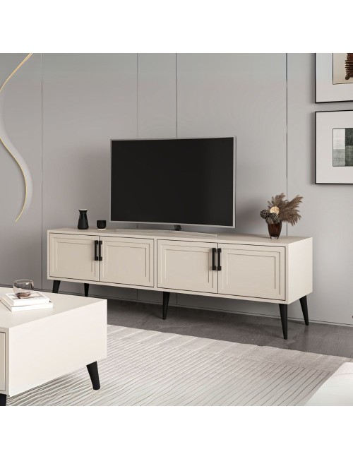 Mobile Porta TV Prime 4 ante colore cashmere 180x45x55H – Stile e funzionalità