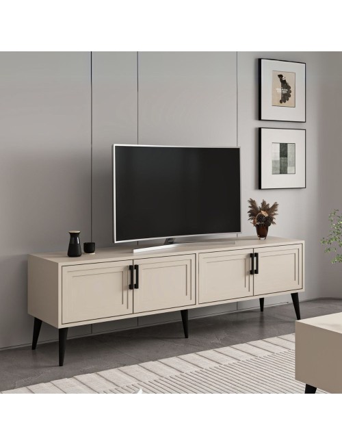 Mobile Porta TV Prime 4 ante colore cashmere 180x45x55H – Stile e funzionalità
