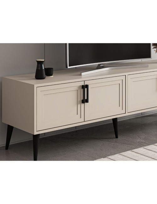 Mobile Porta TV Prime 4 ante colore cashmere 180x45x55H – Stile e funzionalità