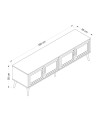 Mobile Porta TV Prime 4 ante colore cashmere 180x45x55H – Stile e funzionalità
