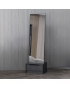 Specchio Kale con base cassetto antracite 54x45x178H