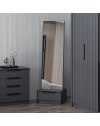 Specchio Kale con base cassetto antracite 54x45x178H