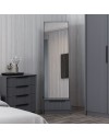 Specchio Kale con base cassetto antracite 54x45x178H
