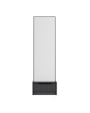 Specchio Kale con base cassetto antracite 54x45x178H