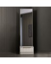 Specchio Kale con base cassetto cashmere 54x45x178H