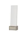 Specchio Kale con base cassetto cashmere 54x45x178H