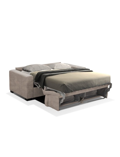 Divano Letto Pisa 3 Posti in Nabuk Tortora 220x99x93H – Eleganza e Funzionalità per il Tuo Relax