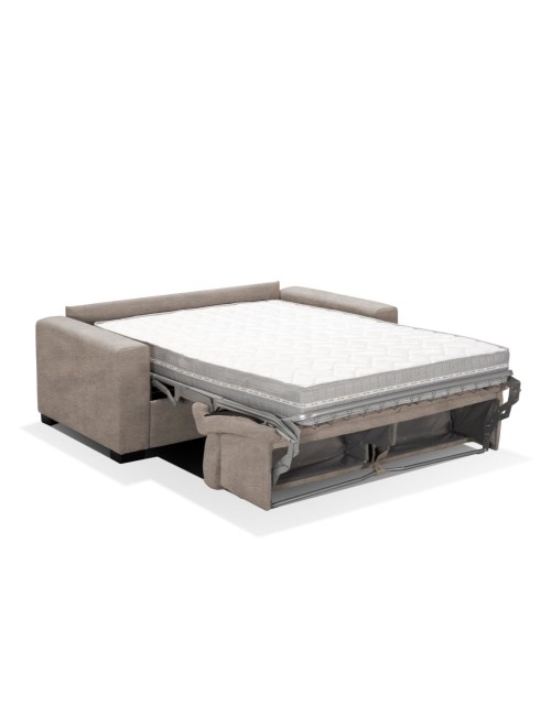 Divano Letto Pisa 3 Posti in Nabuk Tortora 220x99x93H – Eleganza e Funzionalità per il Tuo Relax