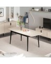 Tavolo allungabile Prime top cashmere e gambe nere 160x90x77H